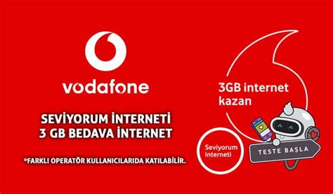 Vodafone seviyorum 3gb